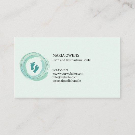 助産師授乳コンサルタントベビー座 名刺 (裏面)