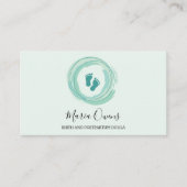 助産師授乳コンサルタントベビー座 名刺 (正面)