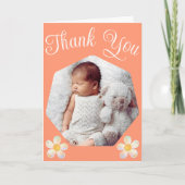 助産師生まれたばかりの用フォトカード | 贈パーソナライズされた物 サンキューカード (正面)