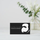 助産師白黒妊婦ベリーシック妊婦の 名刺 (スタンド正面)