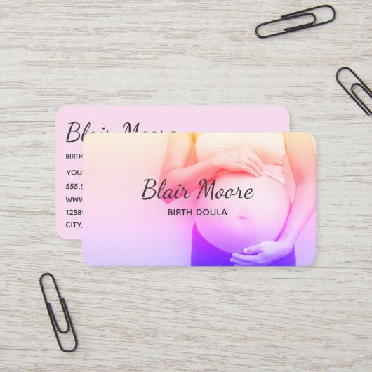 助産師誕生ドゥラ 名刺 (正面/裏面インサイチュ)