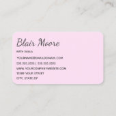 助産師誕生ドゥラ 名刺 (裏面)