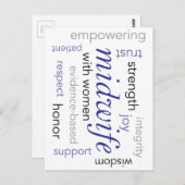 助産師語雲 ポストカード (正面/裏面)