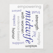 助産師語雲 ポストカード (正面)