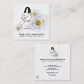 *～*助産師 – ダウラ誕生妊娠 スクエア名刺 (正面/裏面)