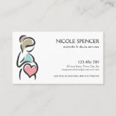 助産師 ドゥーラ 出産コーチ 授乳コンサルタント 名刺 (正面)