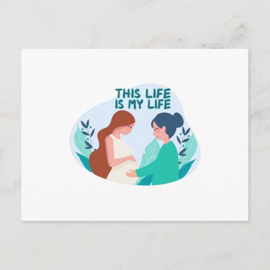 助産師 妊娠 産科医 ポストカード (正面)