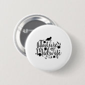 助産師|産科医のドゥラ·ミッドヴァリー気にの贈り物 缶バッジ (正面&裏面)