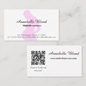 助産師QRコードプロフェッショナル名刺 名刺 (正面/裏面)