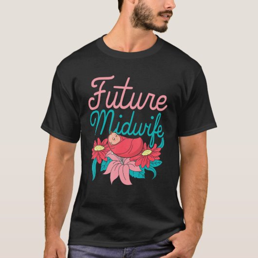 助産花Doula妊娠支援未来M Tシャツ (正面)