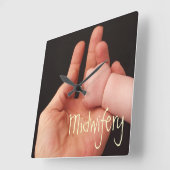 助産術 スクエア壁時計 (傾斜)