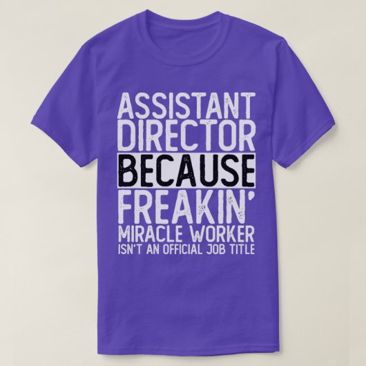 助監督ユニセックスのクラシックTシャツ Tシャツ (デザイン正面)