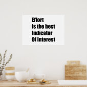 努力がインジケー最高のタ ポスター (キッチン)