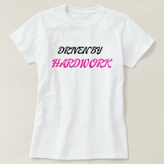 努力が原動力 かわいい ペア レディース Tシャツ (デザイン正面)