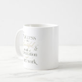 努力が成功をもたらす 昇進おめでとう コーヒーマグカップ (正面左)