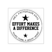 努力が違いを生み出す先生 ラバースタンプ (インプリント)