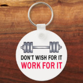 努力する キーホルダー (正面)