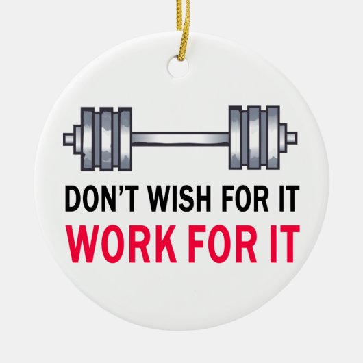努力する セラミックオーナメント (正面)