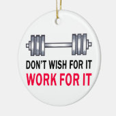努力する セラミックオーナメント (左)