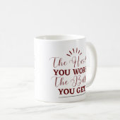 努力すればするほど、うまくなる コーヒーマグカップ (正面右)