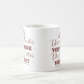 努力すればするほど、うまくなる コーヒーマグカップ (中央)