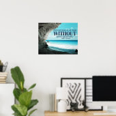 努力と勇気のカスタムポスター ポスター (ホームオフィス)