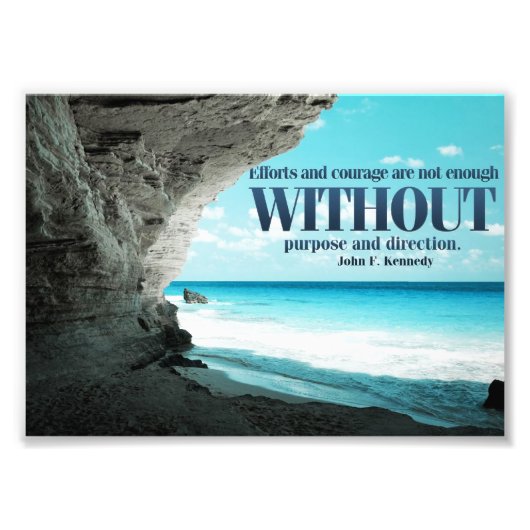 努力と勇気カスタム写真プリント フォトプリント            (正面)