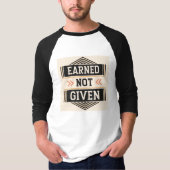 努力の末に得るもの | 努力と根性モチベーショングッズ Tシャツ (正面)