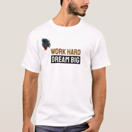 「努力は夢を叶える」モチベーション Tシャツ