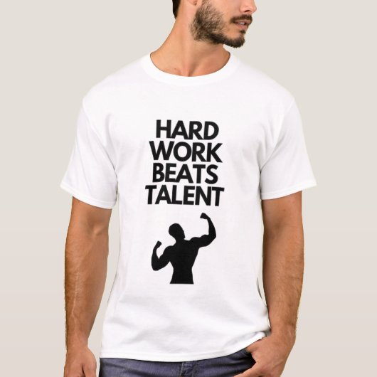 努力は才能に勝るジムTシャツ Tシャツ (正面)