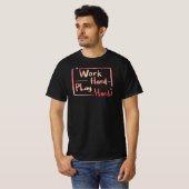 努力は遊ぶため Tシャツ (正面フル)