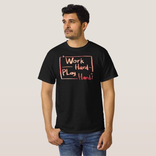 努力は遊ぶため Tシャツ (正面フル)
