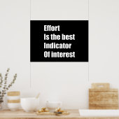 努力は関心最高のの指標である ポスター (キッチン)