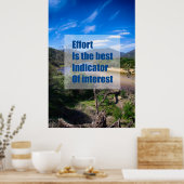 努力は関心最高のの指標である ポスター (キッチン)