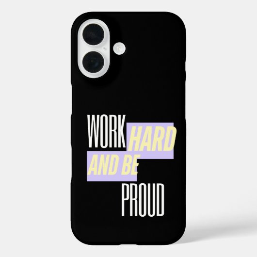 努力を重ねて自慢しよう　やる気を起こすモチベーション Case-Mate iPhoneケース (裏面)
