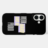 努力を重ねて自慢しよう　やる気を起こすモチベーション Case-Mate iPhoneケース (裏面 (横))