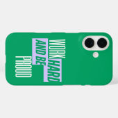 努力を重ねて自慢しよう モチベーションが上がる名言 Case-Mate iPhoneケース (裏面 (横))