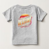 努力を重ねれば、運命は道を示してくれる ベビーTシャツ (裏面)