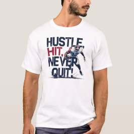 努力を重ね、決して諦めない Tシャツ