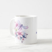 努力前向きの種を花に咲かせる コーヒーマグカップ (正面左)