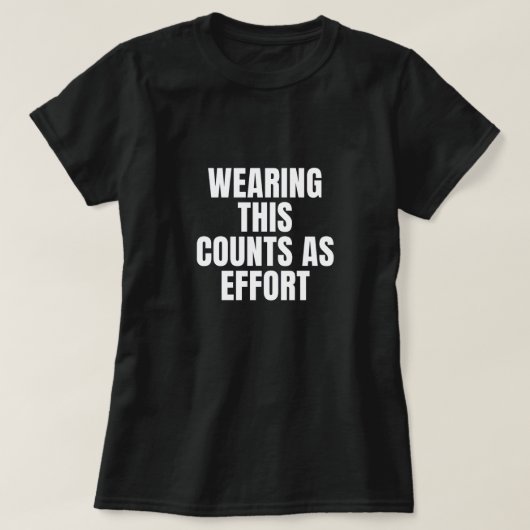 努力女子Tシャツ Tシャツ (デザイン正面)