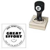 努力素晴らし |パーソナライズされた先生 ラバースタンプ (押印)