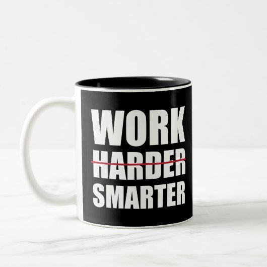 努力頭が切れるしなやる気を起こさせるい ツートーンマグカップ (左)