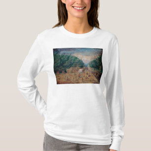 「努力」の水まき場所の概観 Tシャツ