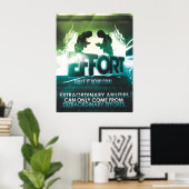 努力 – ポスやる気を起こさせるター ポスター (ホームオフィス)