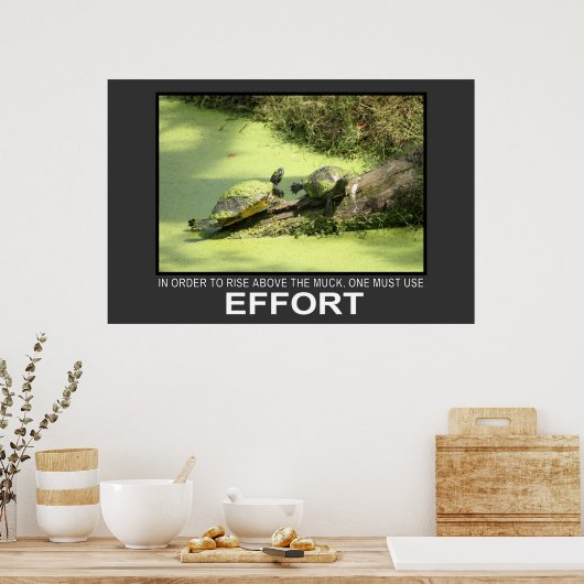 努力 ポスター (キッチン)