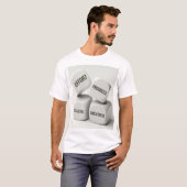 努力 進歩 優秀さ 大成功 - 成功へ Tシャツ (正面フル)