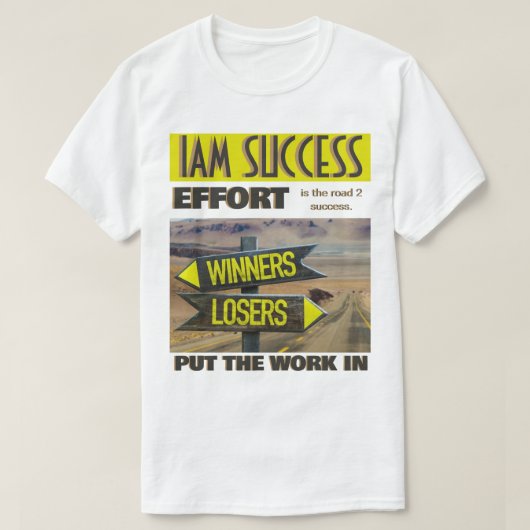 努力 Tシャツ (デザイン正面)