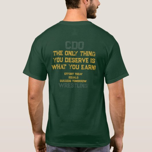 努力 Tシャツ (裏面)