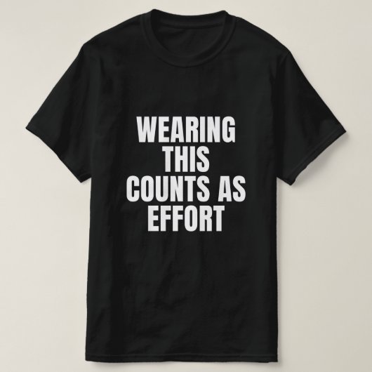 努力Tシャツ Tシャツ (デザイン正面)